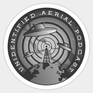 Unidentified Aerial Podcast Logo Sticker